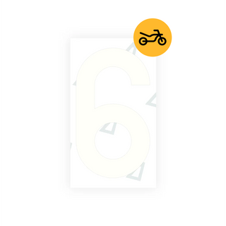 Alite Nanofilm for Greece moto license plates - Symbol "6" - Alite