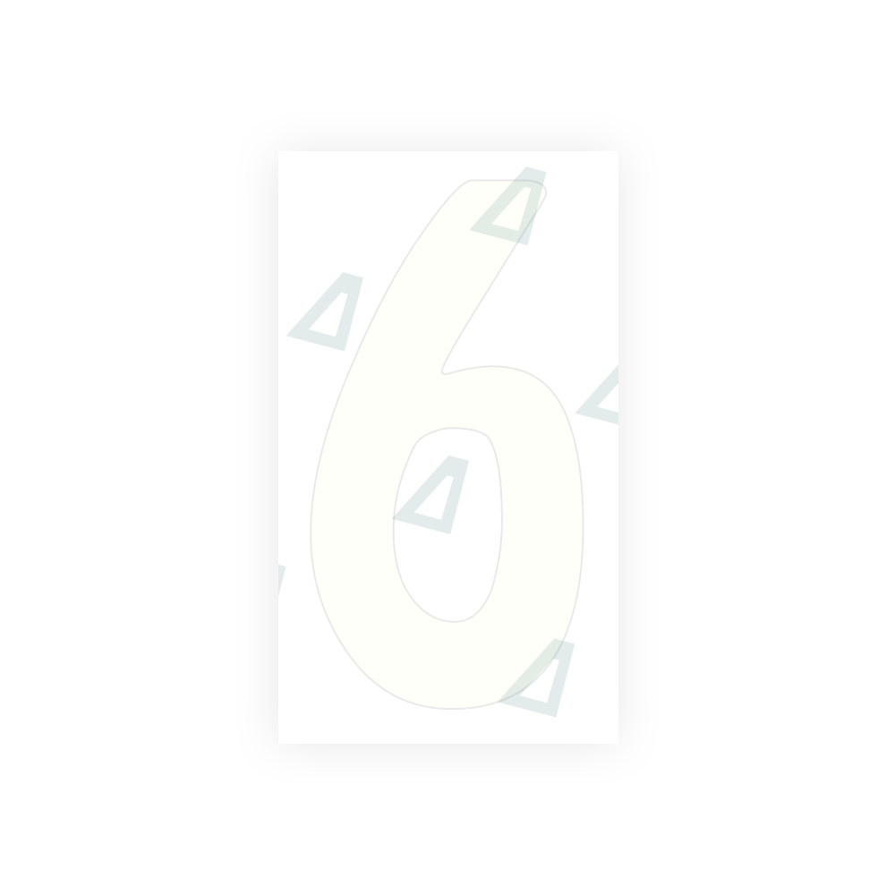 Alite Nanofilm for Armenia number plates - Symbol "6" - Alite