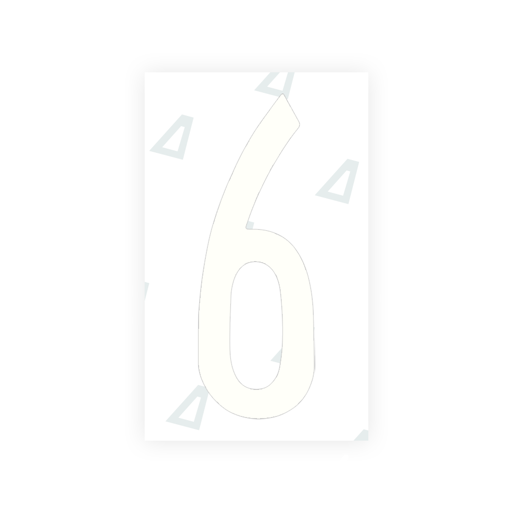 Alite Nanofilm for US (New York 2020 - Flat) license plates - Symbol "6" - Alite