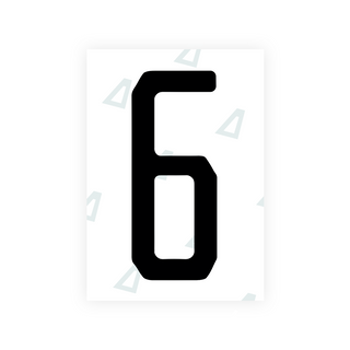 Alite Nanofilm for US (Florida 2019) license plates - Symbol "6" - Alite