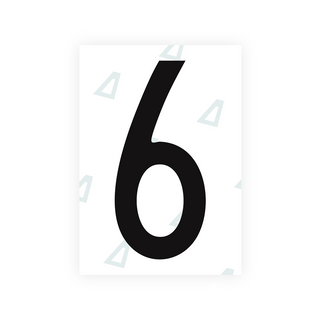 Alite Nanofilm for US (Arizona 2008) license plates - Symbol "6" - Alite