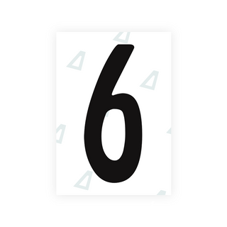 Alite Nanofilm for Guatemala license plates - Symbol "6" - Alite