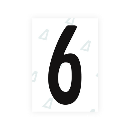 Alite Nanofilm for Guatemala license plates - Symbol "6" - Alite
