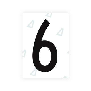 Alite Nanofilm for US (Arkansas) license plates - Symbol "6" - Alite
