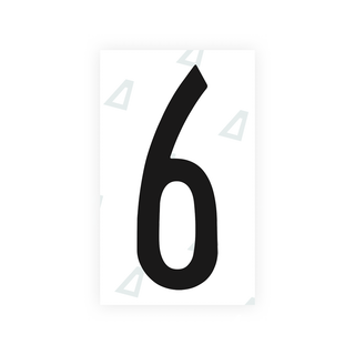 Alite Nanofilm for US (New York 2020 - Flat) license plates - Symbol "6" - Alite