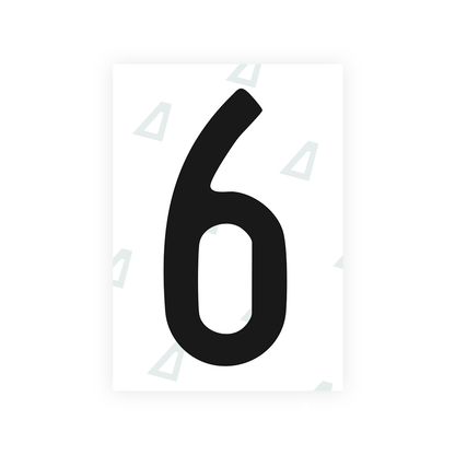 Alite Nanofilm for US (Connecticut 2013) license plates - Symbol "6" - Alite