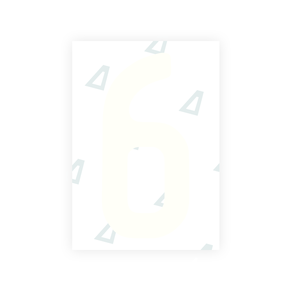 Alite Nanofilm for AUS (New South Wales) license plates - Symbol "6" - Alite