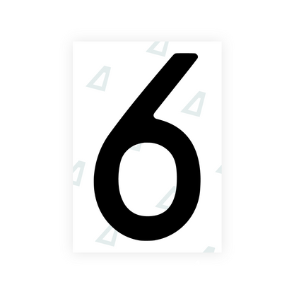 Alite Nanofilm for Poland license plates - Symbol "6" - Alite