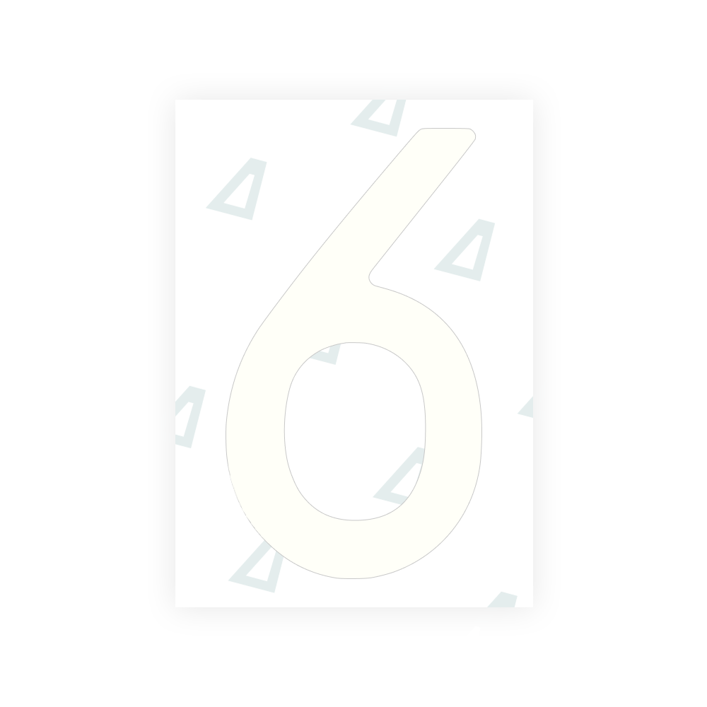 Alite Nanofilm for Poland license plates - Symbol "6" - Alite