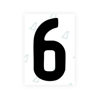 Alite Nanofilm for AUS (Queensland) license plates - Symbol "6" - Alite