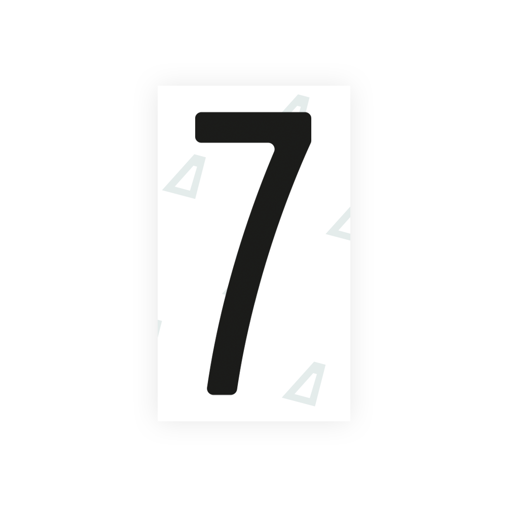 Alite Nanofilm for Mexico license plates - Symbol "7" - Alite