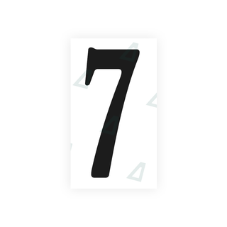 Alite Nanofilm for US (Virginia) license plates - Symbol "7" - Alite