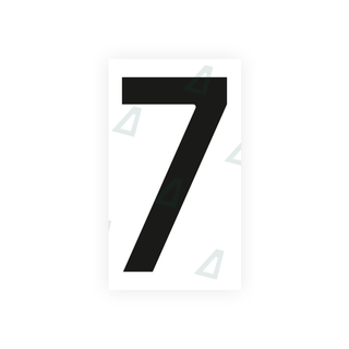 Alite Nanofilm for Czech Republic license plates - Symbol "7" - Alite
