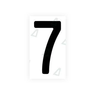 Alite Nanofilm for front Switzerland license plates - Symbol "7" - Alite