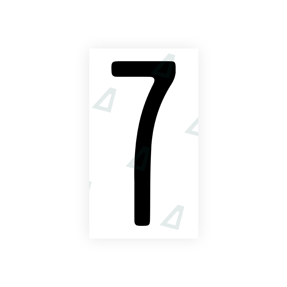 Alite Nanofilm for US (Illinois 2006 - Round) license plates - Symbol "7" - Alite