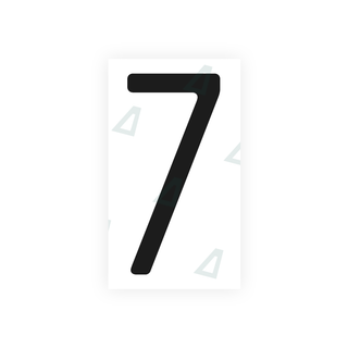 Alite Nanofilm for US (Massachusetts) license plates - Symbol "7" - Alite