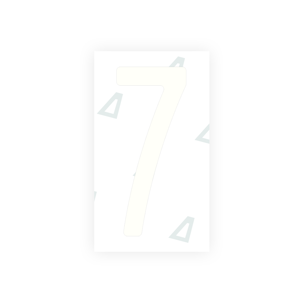 Alite Nanofilm for Mexico license plates - Symbol "7" - Alite