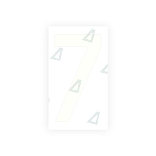 Alite Nanofilm for Czech Republic license plates - Symbol "7" - Alite