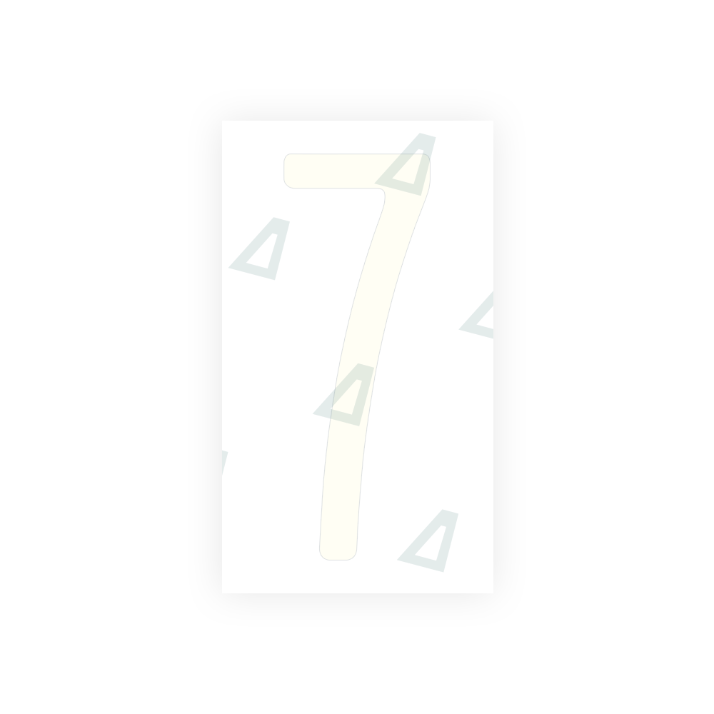 Alite Nanofilm for US (Pennsylvania) license plates - Symbol "7" - Alite