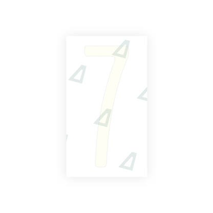 Alite Nanofilm for US (Pennsylvania) license plates - Symbol "7" - Alite