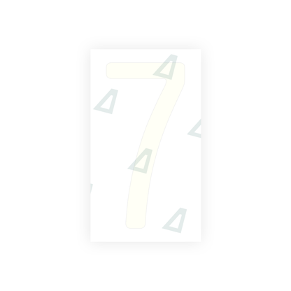 Alite Nanofilm for US (California) license plates - Symbol "7" - Alite