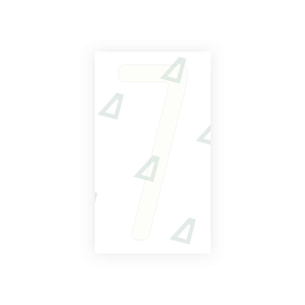 Alite Nanofilm for US (Michigan) license plates - Symbol "7" - Alite