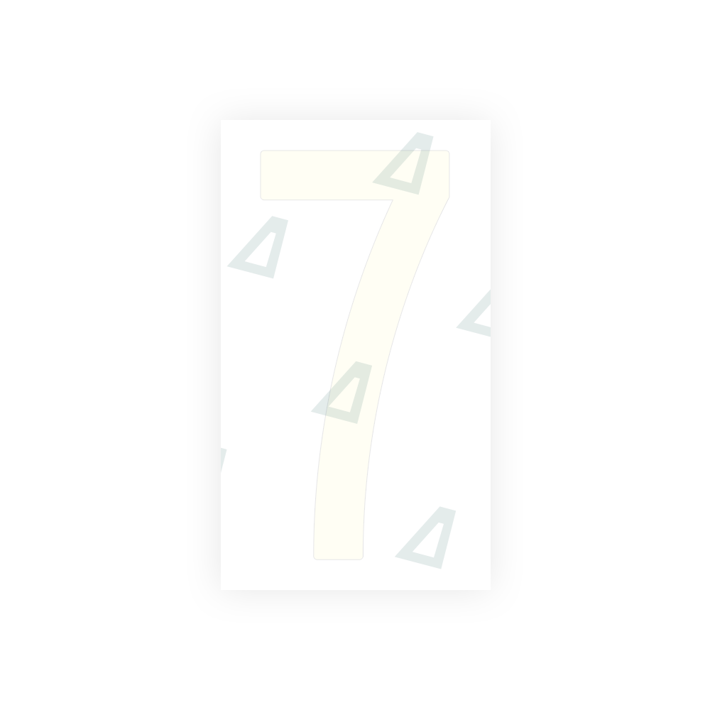 Alite Nanofilm for US (New Jersey) Moto license plates - Symbol "7" - Alite