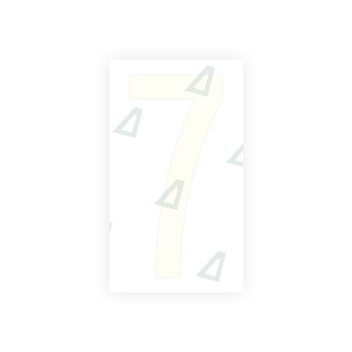 Alite Nanofilm for US (New Jersey) Moto license plates - Symbol "7" - Alite