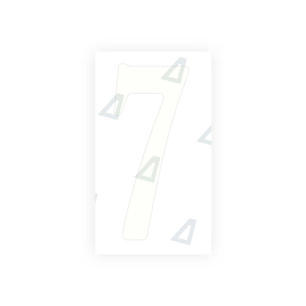 Alite Nanofilm for US (Virginia) license plates - Symbol "7" - Alite