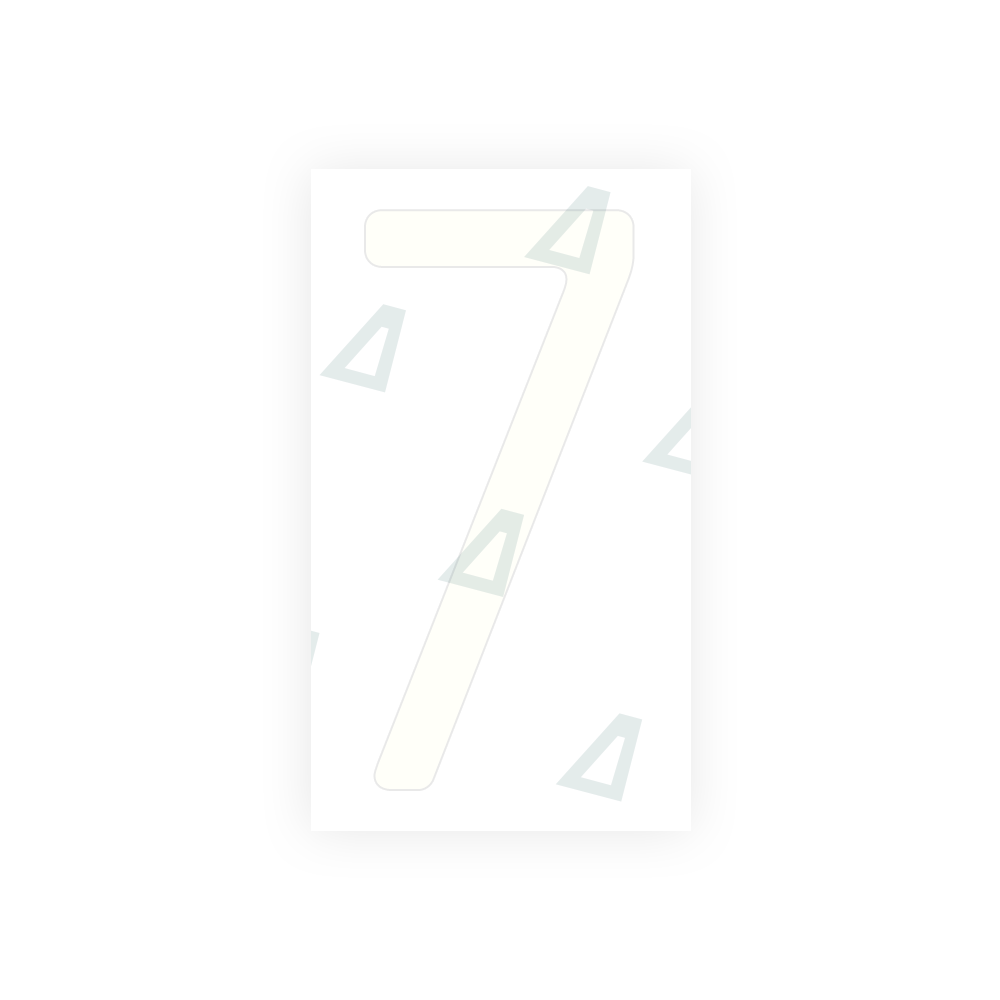 Alite Nanofilm for US (Massachusetts) license plates - Symbol "7" - Alite