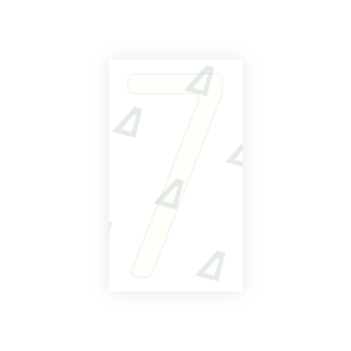 Alite Nanofilm for US (Massachusetts) license plates - Symbol "7" - Alite