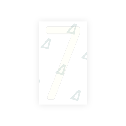Alite Nanofilm for US (Massachusetts) license plates - Symbol "7" - Alite