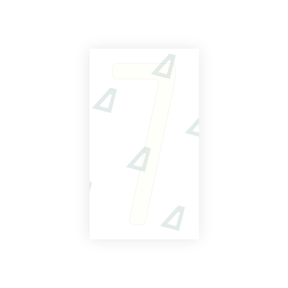 Alite Nanofilm for US (Florida 2003) license plates - Symbol "7" - Alite