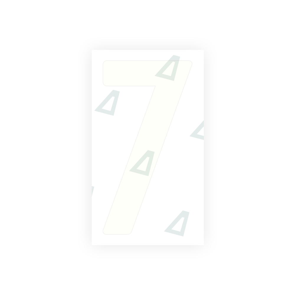 Alite Nanofilm for India license plates Symbol "7" - Alite