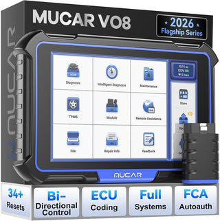 mucar Lifetime Free AI Diagnostic Bidirectional OBD2 Scanner Bluetooth