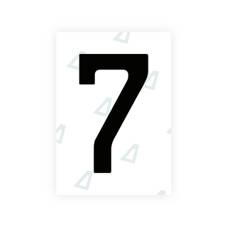 Alite Nanofilm for Chile 2014 license plates - Symbol "7" - Alite