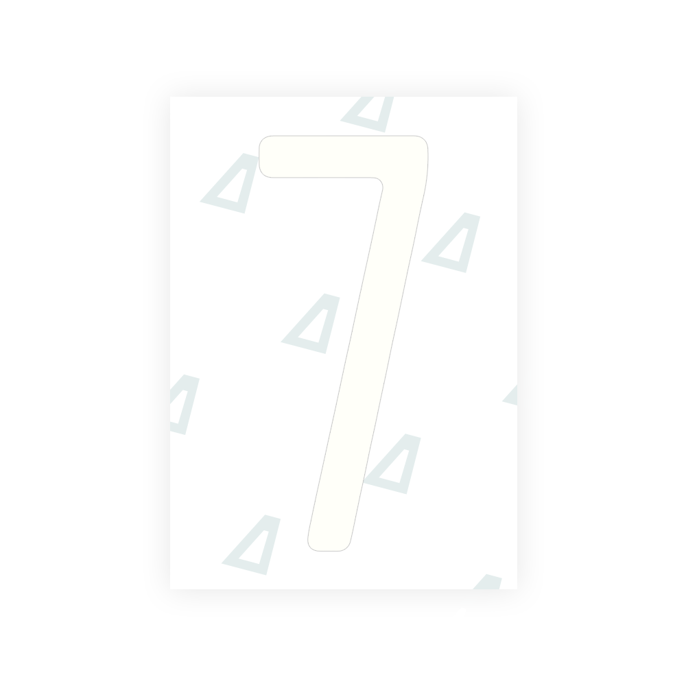 Alite Nanofilm for US (Florida 2019) license plates - Symbol "7" - Alite