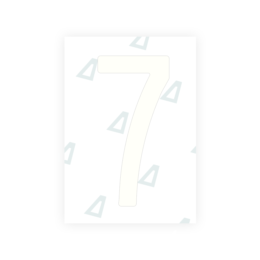 Alite Nanofilm for US (Arkansas) license plates - Symbol "7" - Alite