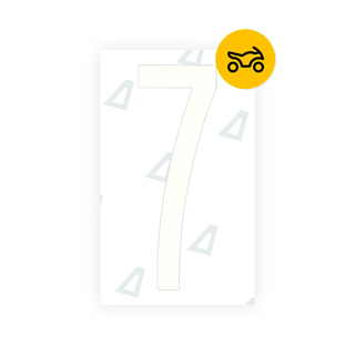 Alite Nanofilm for US (New York 2001) Moto license plates - Symbol "7" - Alite