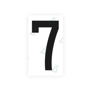 Alite Nanofilm for France license plates - Symbol "7" - Alite
