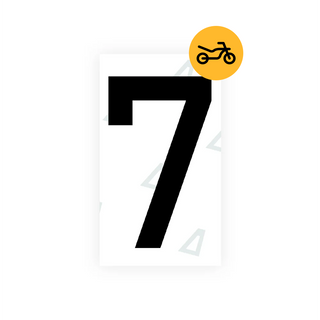 Alite Nanofilm for Greece moto license plates - Symbol "7" - Alite