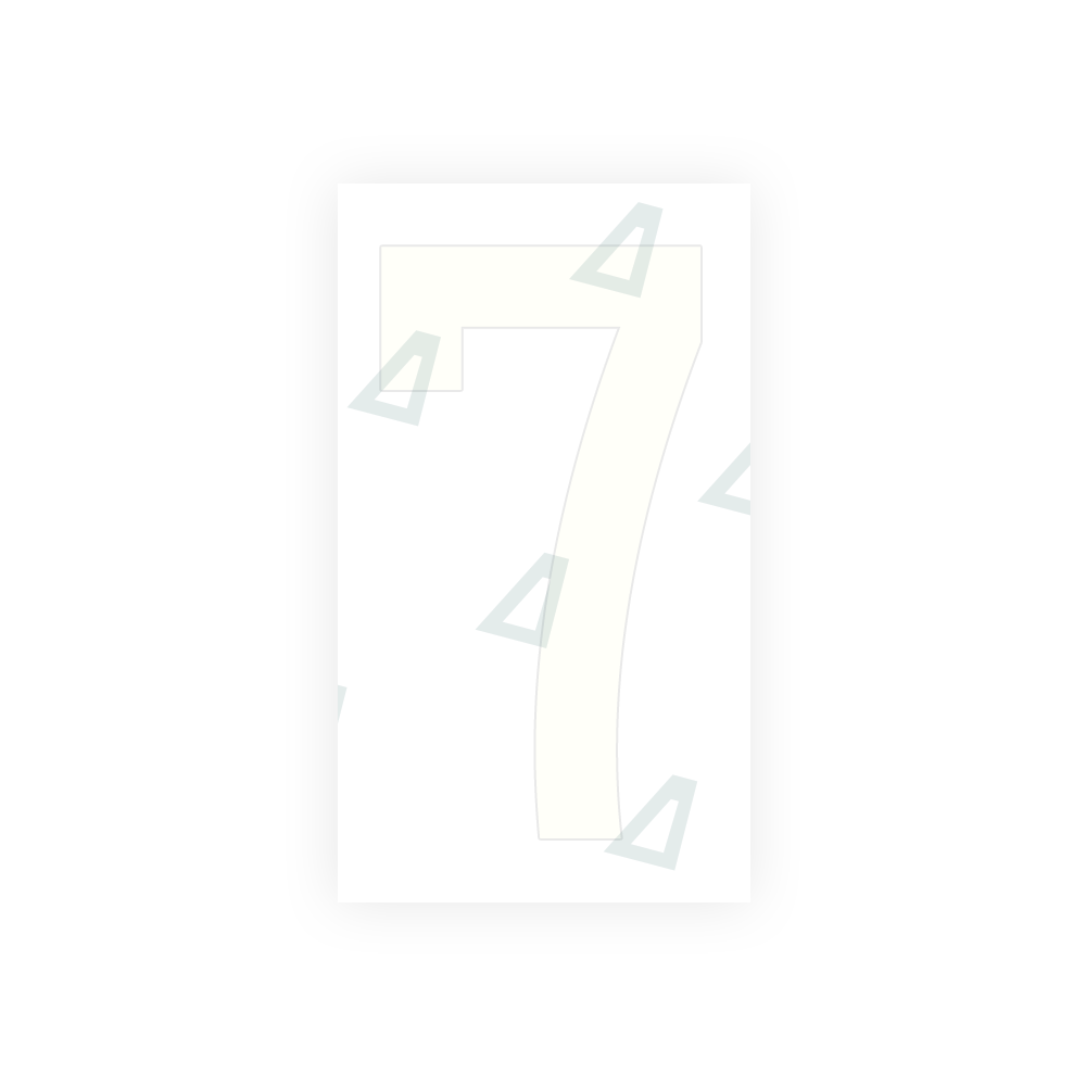 Alite Nanofilm for France license plates - Symbol "7" - Alite