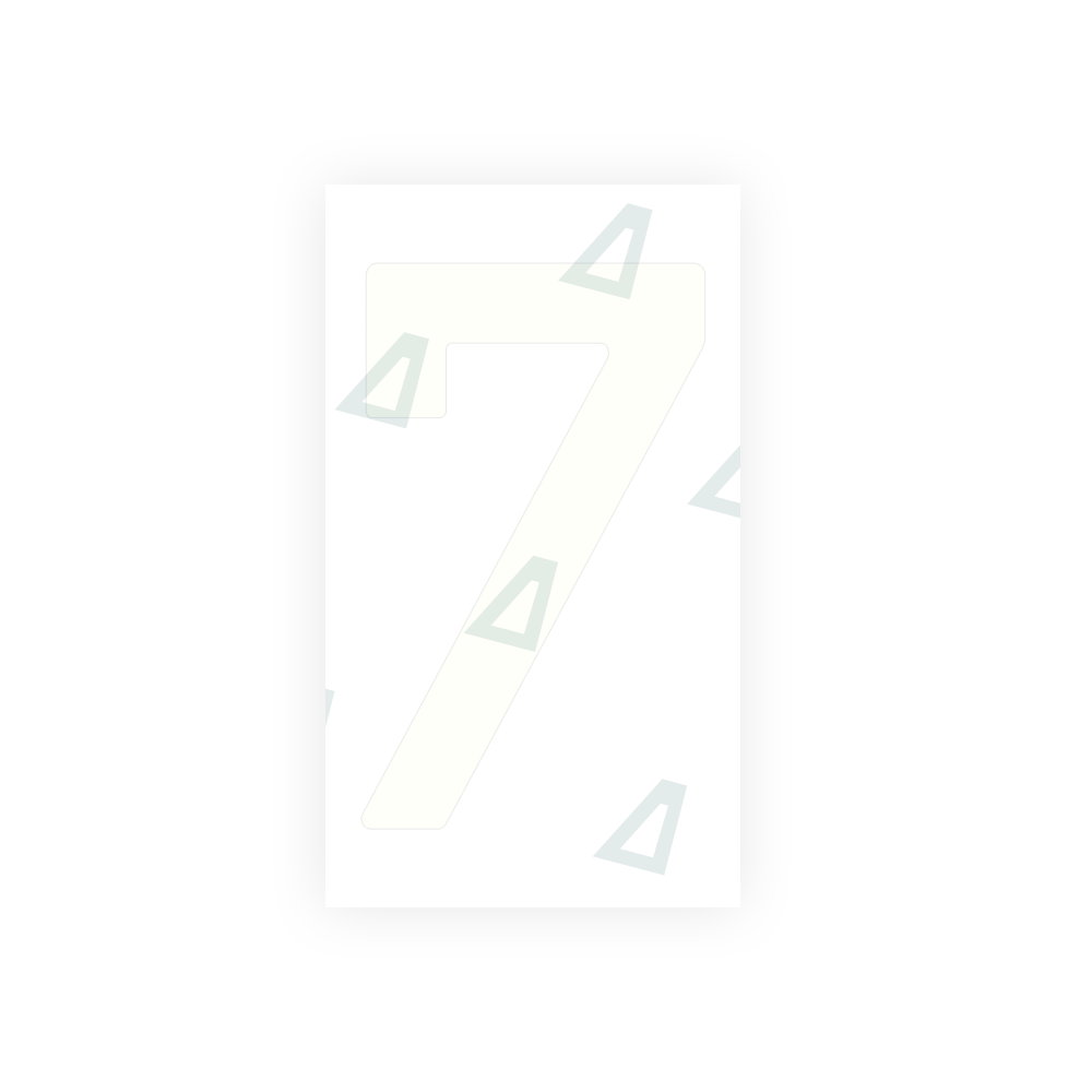 Alite Nanofilm for Spain Flat license plates - Symbol "7" - Alite