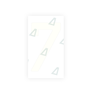 Alite Nanofilm for Spain Flat license plates - Symbol "7" - Alite