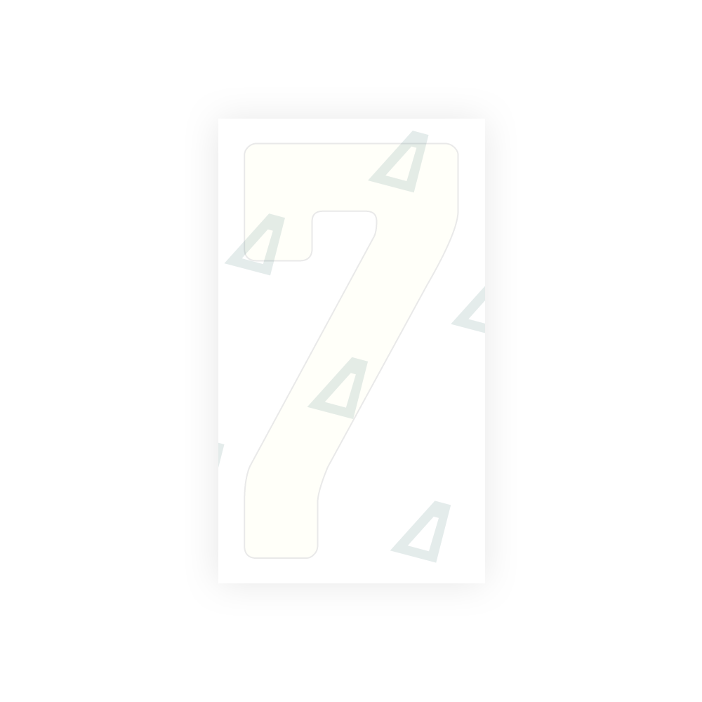 Alite Nanofilm for Armenia number plates - Symbol "7" - Alite