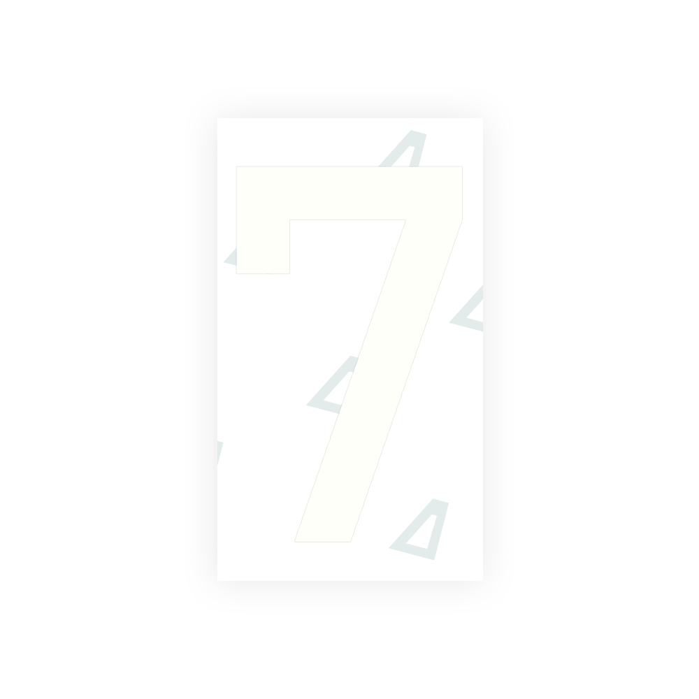 Alite Nanofilm for Greece license plates - Symbol "7" - Alite