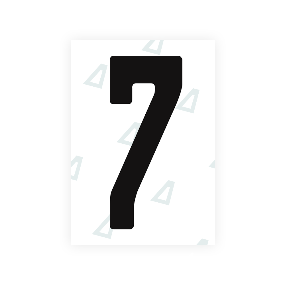 Alite Nanofilm for Guatemala license plates - Symbol "7" - Alite