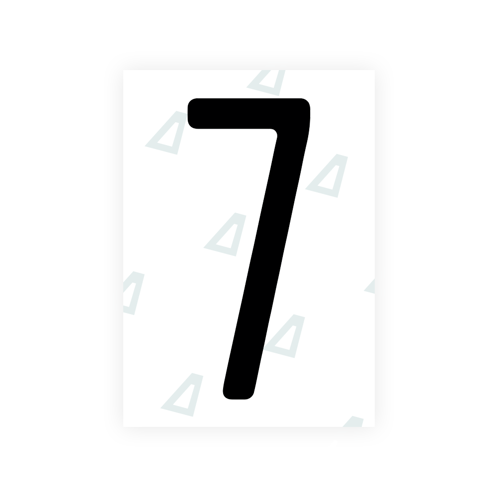 Alite Nanofilm for US (Florida 2019) license plates - Symbol "7" - Alite