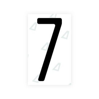 Alite Nanofilm for US (New Jersey - Embossed) license plates - Symbol "7" - Alite