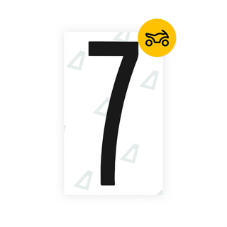 Alite Nanofilm for US (New York 2001) Moto license plates - Symbol "7" - Alite